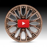 Fuel Rebar 6 D850 Platinum Bronze Custom Truck Wheels 4